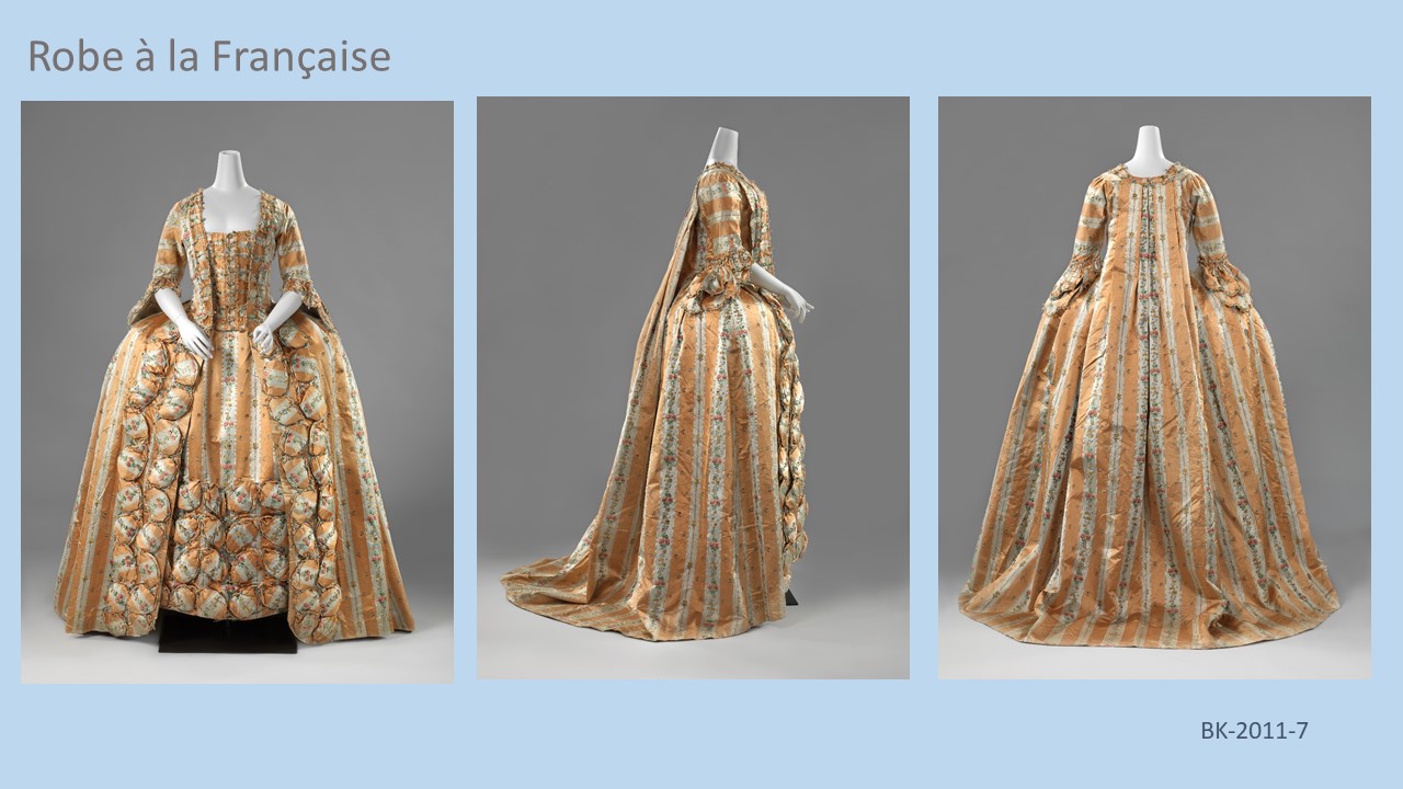 Robe à la Française, ca. 1775-1785, collectie Rijksmuseum