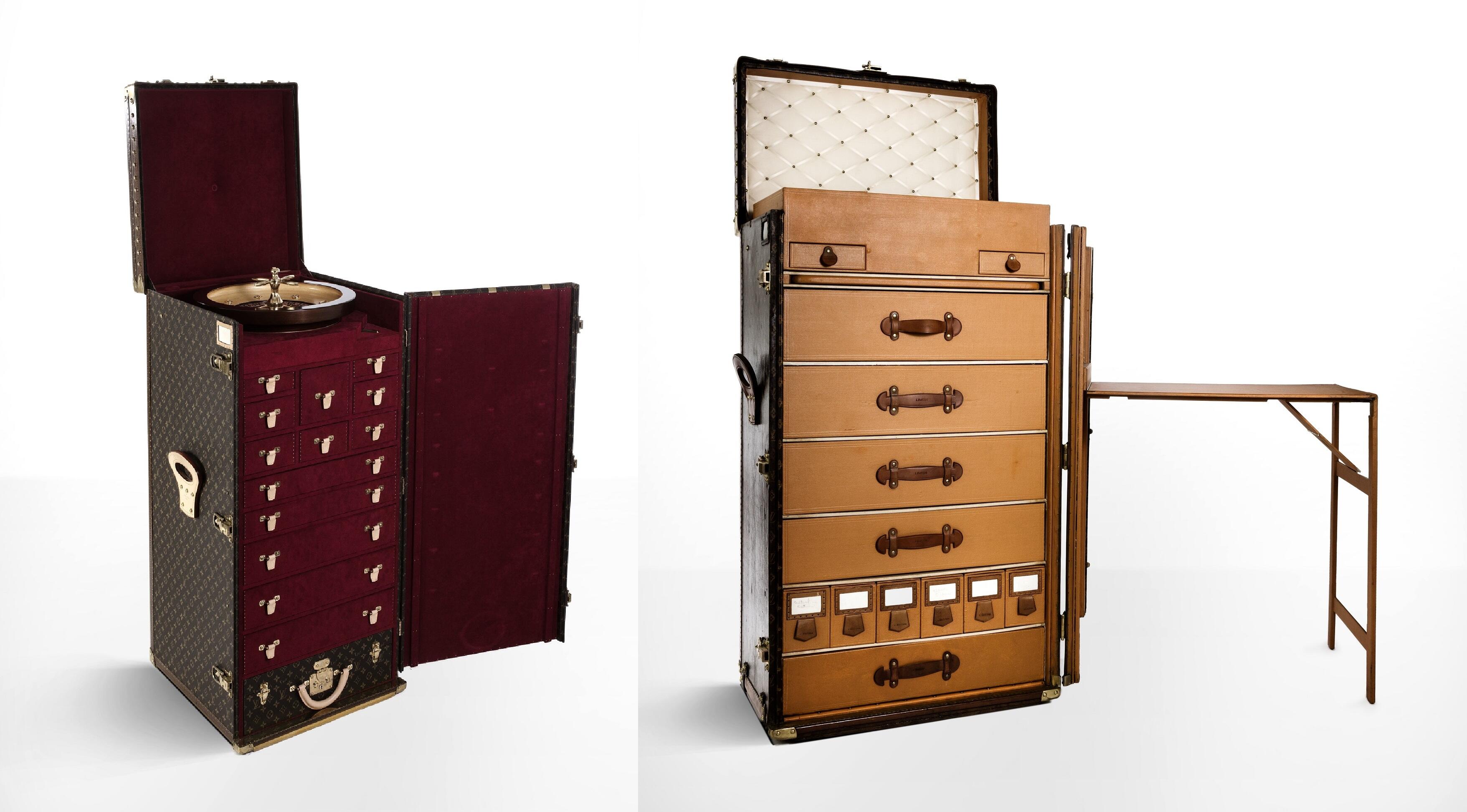 casinokoffer en een reissecretaire