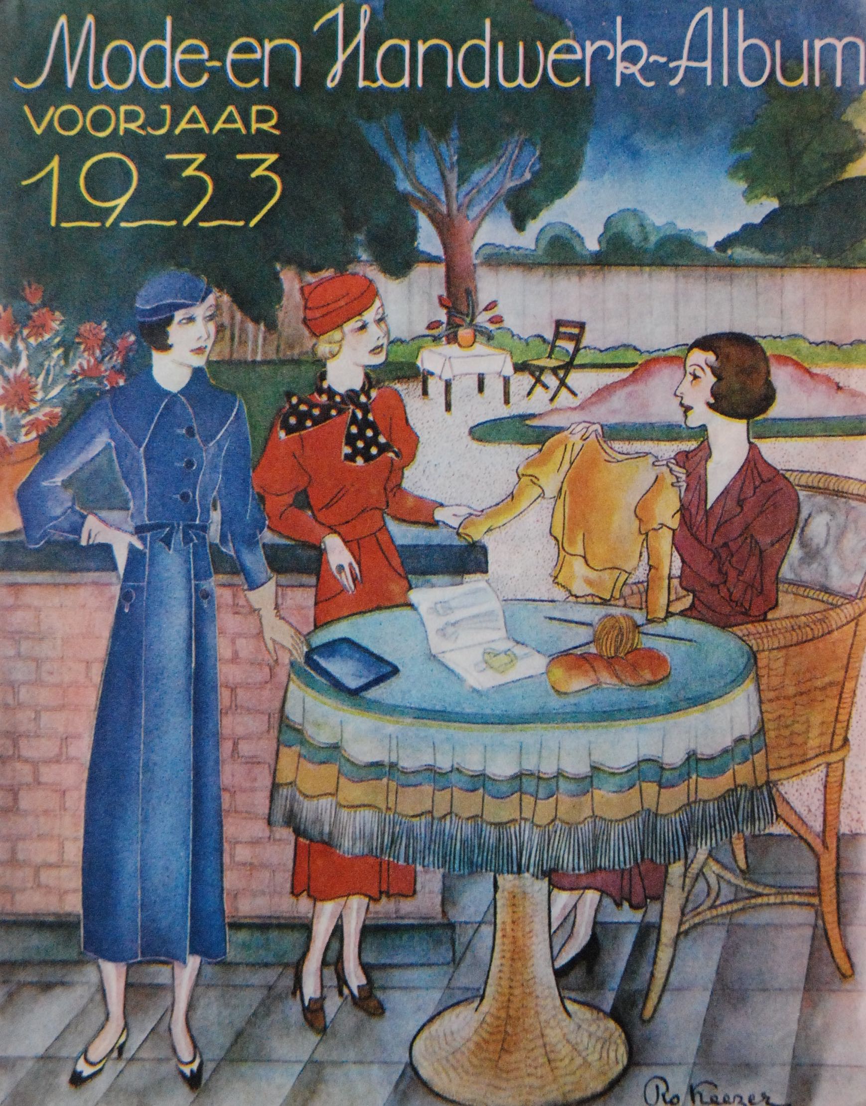 Cover van het Mode- en Handwerk-Album, voorjaar 1933.